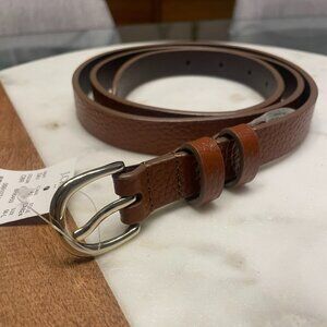 NWT J.Crew Skinny Pebbled Leather Belt